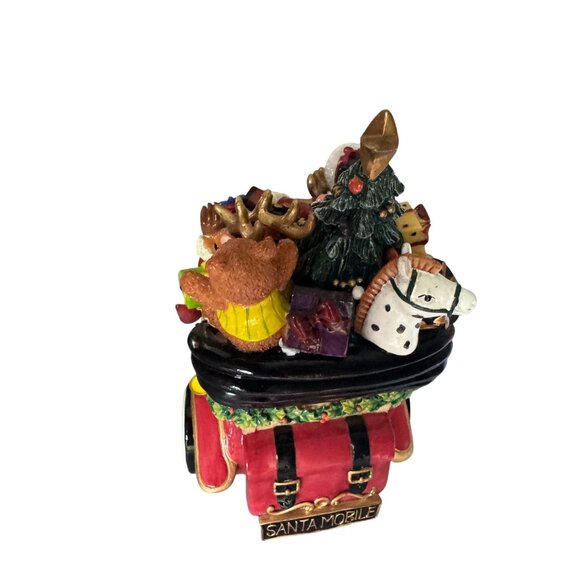 Fitz & Floyd Santa Musical Car Plays "Here Comes Santa Claus" With Original Box - Picture 7 of 7